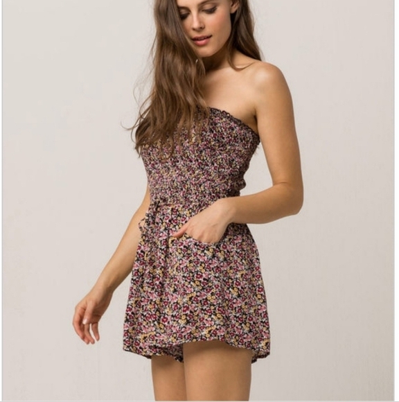 Band of Gypsies strapless floral romper XS - Picture 3 of 8